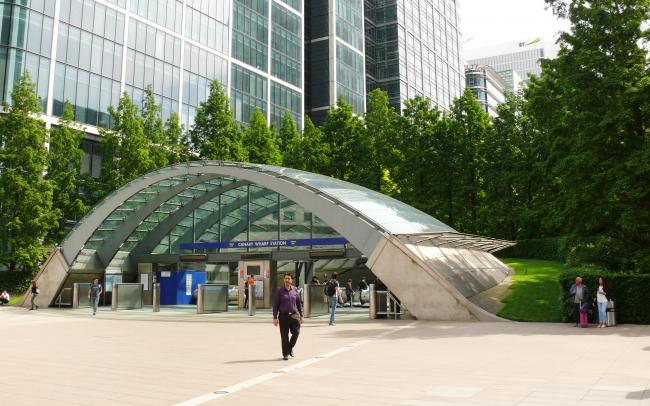 Entrance to the underground station